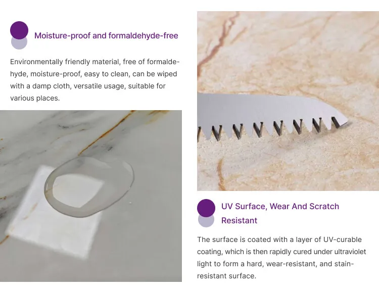 Lámina de mármol de PVC